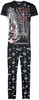 Rock Rebel by EMP - Pyjama mit Rock Rebel Frontprint - Pyjama - Mannen - zwart