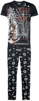 Rock Rebel by EMP - Pyjama mit Rock Rebel Frontprint - Pyjama - Mannen - zwart