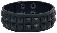 Rock Rebel by EMP - Pyramid Rivets - Armband met studs - Unisex - zwart