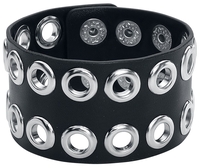 Rock Rebel by EMP - Rivets - Armband met studs - Unisex - zwart