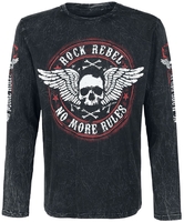 Rock Rebel by EMP - Rock And Roll Dreams Come Through - Shirt met lange mouwen - Mannen - zwart