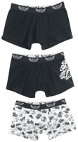 Rock Rebel by EMP - Rock Rebel X Route 66 - 3er Pack Boxershorts - Boxers - Mannen - zwart