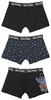 Rock Rebel by EMP - Set van drie boxers met old school motieven - Boxerset - Mannen - donkergrijs