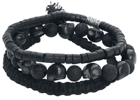 Rock Rebel by EMP - Skull Bracelet - Armband Set - Unisex - zwart