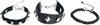 Rock Rebel by EMP - Studs - Armband Set - Unisex - zwart zilverkleurig