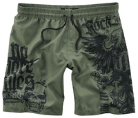 Rock Rebel by EMP - Swimming Time - Zwembroek - Mannen - olijf