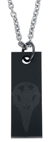 Rockers - Raven Skull - Halsketting - Unisex - zwart