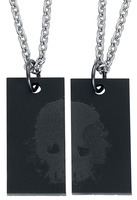 Rockers - Skull Couples - Halsketting - Unisex - zwart