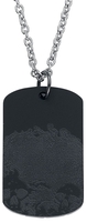 Rockers - Skull DogTag - Halsketting - Unisex - zwart