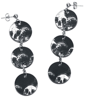Rockers - Skulls - Oorbellen - Vrouwen - zwart