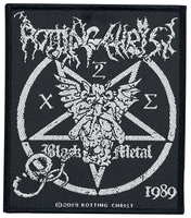 Rotting Christ - Black Metal - Patch - Unisex - zwart wit