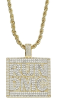 Run DMC - King Ice - Classic Logo Necklace - Halsketting - Unisex - goudkleurig