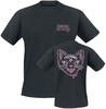 Samurai Pizza Cats - Cat Head Design - T-shirt - Mannen - zwart