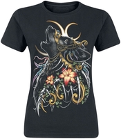 Sarah Richter - Howling Wolf - T-shirt - Vrouwen - zwart