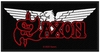 Saxon - Logo & Eagle - Patch - Unisex - zwart rood wit