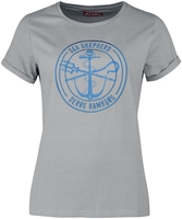Sea Shepherd x Derbe - Barb Mono Gots - T-shirt - Vrouwen - grijs blauw