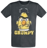Sesame Street - Bert - Grumpy - T-shirt - Mannen - zwart