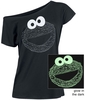 Sesame Street - Cookie Glow - T-shirt - Vrouwen - zwart