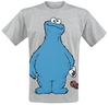Sesame Street - Cookie Monster - Cookie Thief - T-shirt - Mannen - grijs gemêleerd
