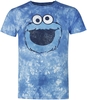 Sesame Street - Cookie Monster - Face - T-shirt - Mannen - meerkleurig
