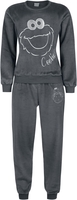 Sesame Street - Cookie Monster - Pyjama - Vrouwen - donkergrijs