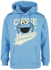 Sesame Street - Cookie Monster - Trui met capuchon - Mannen - lichtblauw