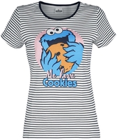 Sesame Street - Cookies - T-shirt - Vrouwen - meerkleurig