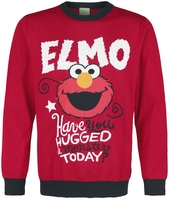 Sesame Street - Elmo - Have You Hugged A Monster Today? - Christmas jumper - Mannen - rood