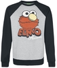 Sesame Street - Elmo - Sweatshirts - Mannen - grijs gemêleerd zwart