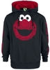 Sesame Street - Elmo - Trui met capuchon - Mannen - zwart
