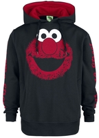 Sesame Street - Elmo - Trui met capuchon - Mannen - zwart