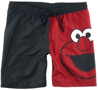 Sesame Street - Elmo - Zwembroek - Mannen - rood zwart