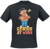 Sesame Street - Ernie - Genius At Work - T-shirt - Mannen - zwart