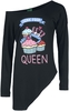 Sesame Street - Junk Food Queen - Shirt met lange mouwen - Vrouwen - zwart