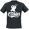 Sesame Street - Krümelmonster - Cookies - T-shirt - Mannen - zwart