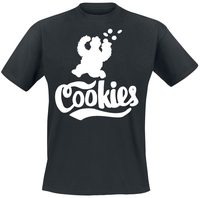 Sesame Street - Krümelmonster - Cookies - T-shirt - Mannen - zwart