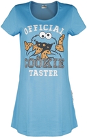 Sesame Street - Official Cookie Taster - Nachtshirt - Vrouwen - blauw