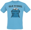 Sesame Street - Old School Monster - T-shirt - Mannen - blauw