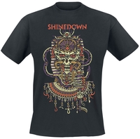 Shinedown - Planet Zero Skull - T-shirt - Mannen - zwart