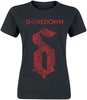 Shinedown - The Voices Logo - T-shirt - Vrouwen - zwart