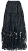 Sinister Gothic - Gothic Skirt - Lange rok - Vrouwen - zwart