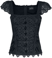 Sinister Gothic - Gothic Top - Top - Vrouwen - zwart