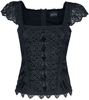 Sinister Gothic - Gothic Top - Top - Vrouwen - zwart