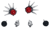 Skull Collection - - Oorbel - Vrouwen - zilverkleurig