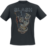 Slash - Guitar Skull - T-shirt - Mannen - zwart