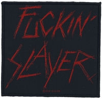Slayer - Slayer - Patch - Unisex - zwart rood