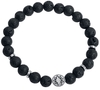 Slipknot - Nonagram - Armband - Unisex - zwart zilverkleurig