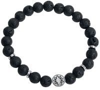 Slipknot - Nonagram - Armband - Unisex - zwart zilverkleurig