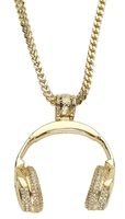 Snoop Dogg - King Ice - Headphones Necklace - Halsketting - Unisex - goudkleurig