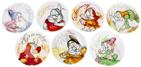 Snow White and the Seven Dwarfs - 7 Zwerge - Teller-Set - Bord - Unisex - meerkleurig